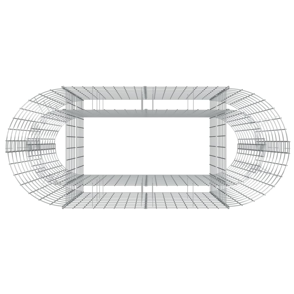 vidaXL Podwyższona donica gabionowa, galwanizowane żelazo, 120x50x100