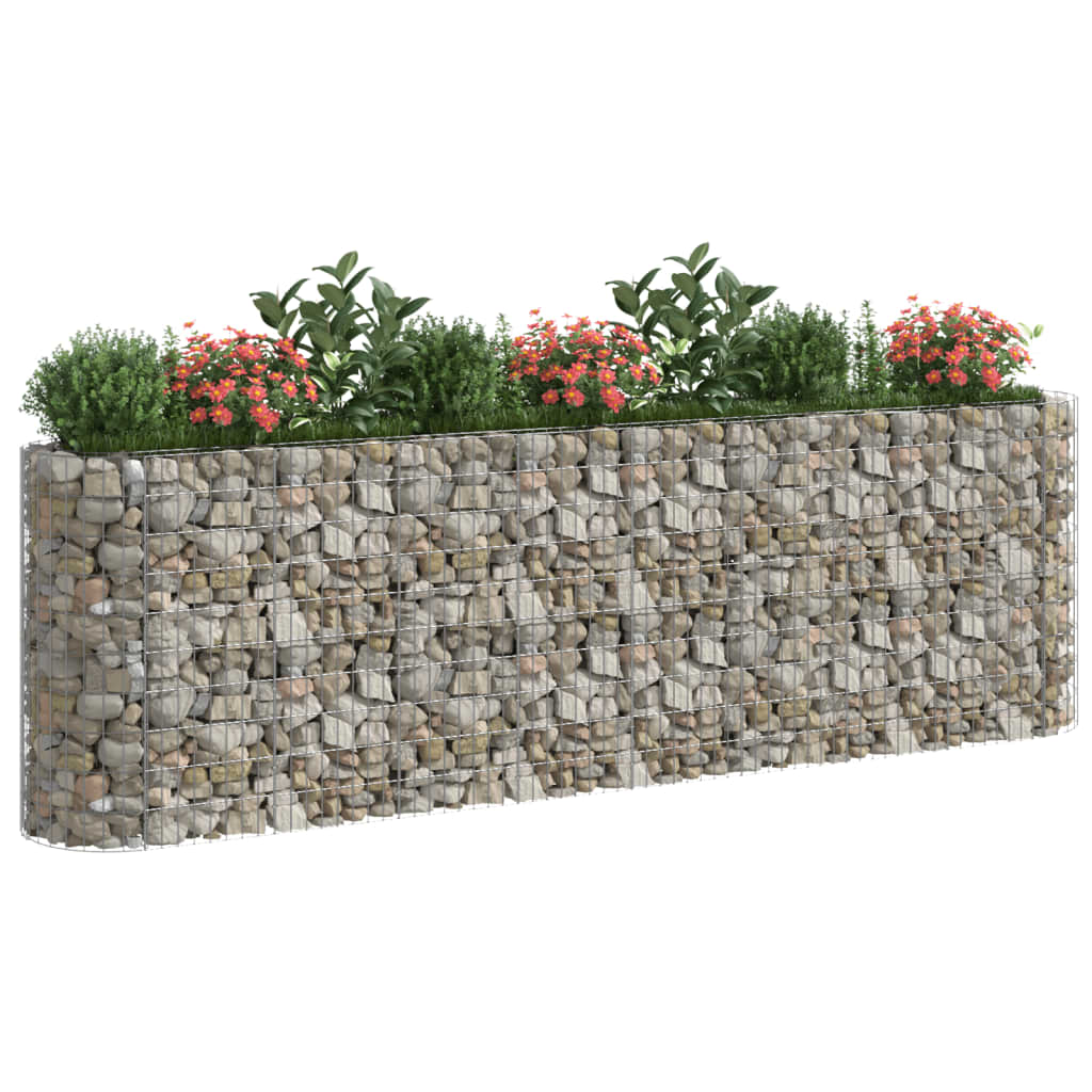 vidaXL Podwyższona donica gabionowa galwanizowane żelazo 330x50x100 cm