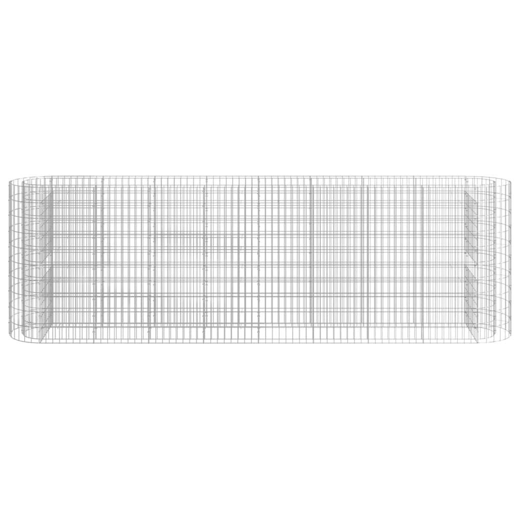 vidaXL Podwyższona donica gabionowa galwanizowane żelazo 330x50x100 cm