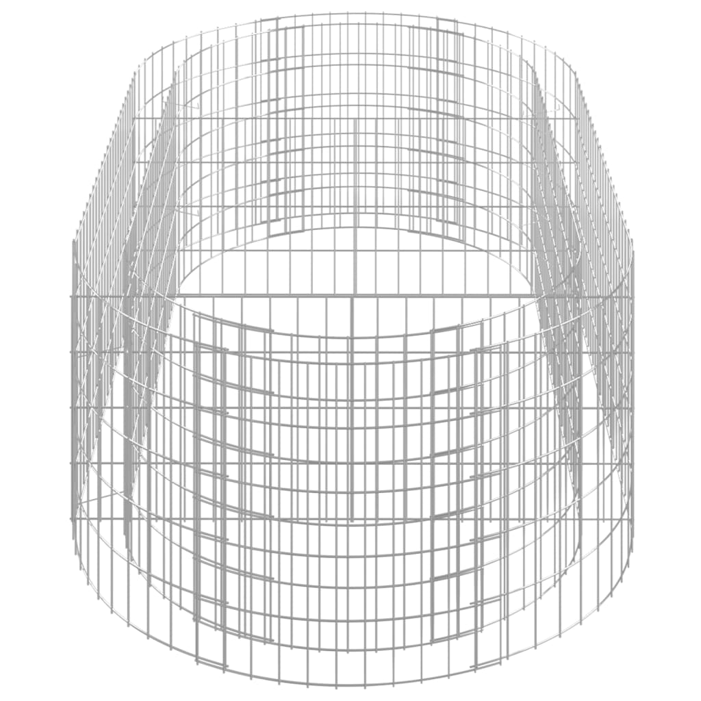 vidaXL Podwyższona donica gabionowa galwanizowane żelazo 200x100x50 cm