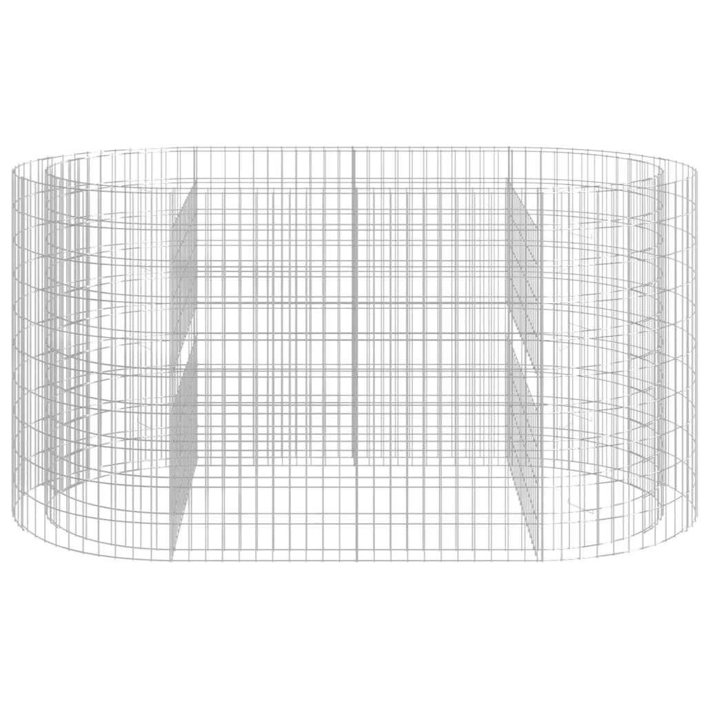 vidaXL Podwyższona donica gabionowa galwanizowane żelazo 200x100x100cm