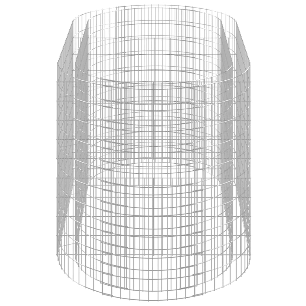 vidaXL Podwyższona donica gabionowa galwanizowane żelazo 200x100x100cm