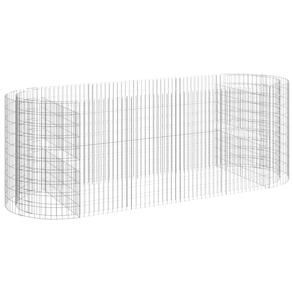 vidaXL Podwyższona donica gabionowa galwanizowane żelazo 300x100x100cm