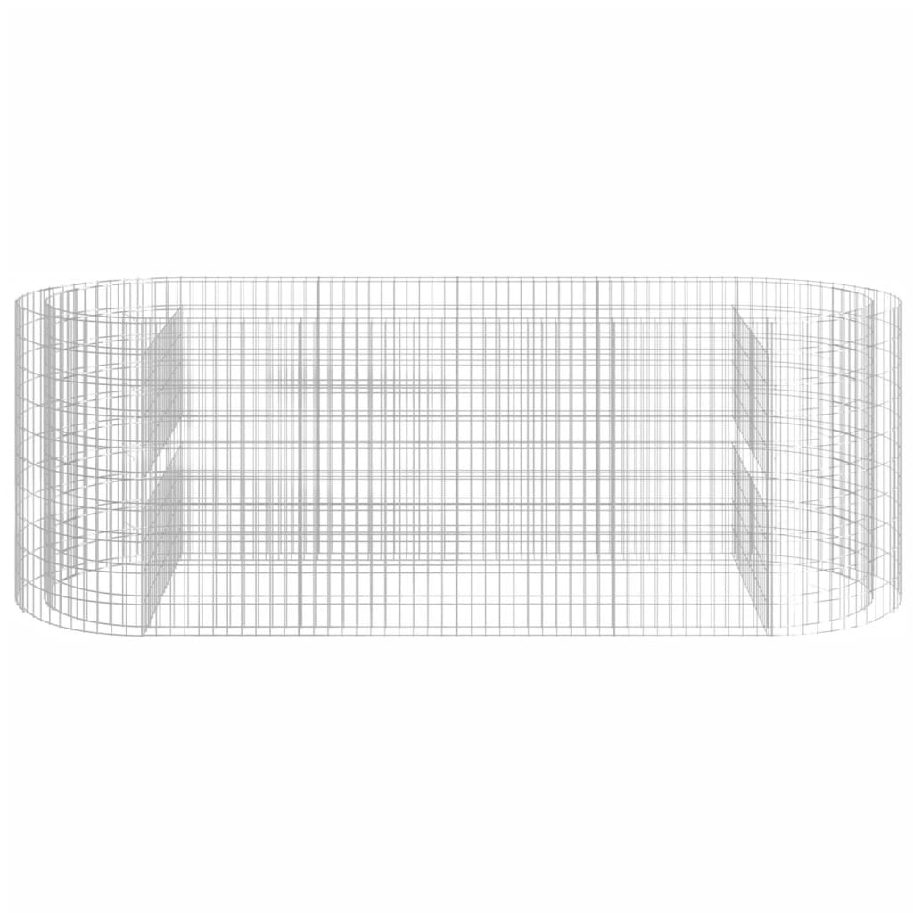 vidaXL Podwyższona donica gabionowa galwanizowane żelazo 300x100x100cm