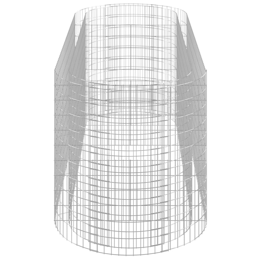 vidaXL Podwyższona donica gabionowa galwanizowane żelazo 300x100x100cm