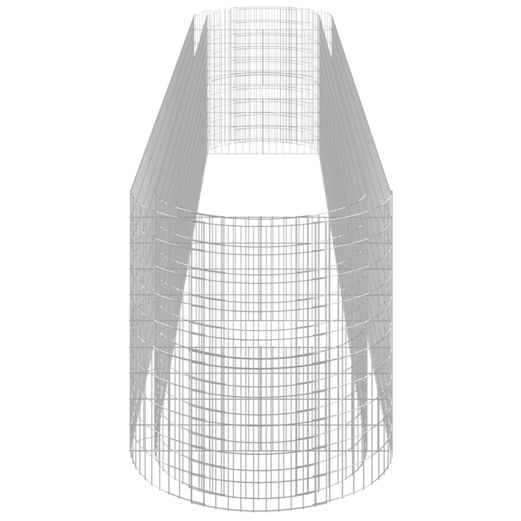 vidaXL Podwyższona donica gabionowa galwanizowane żelazo 600x100x100cm