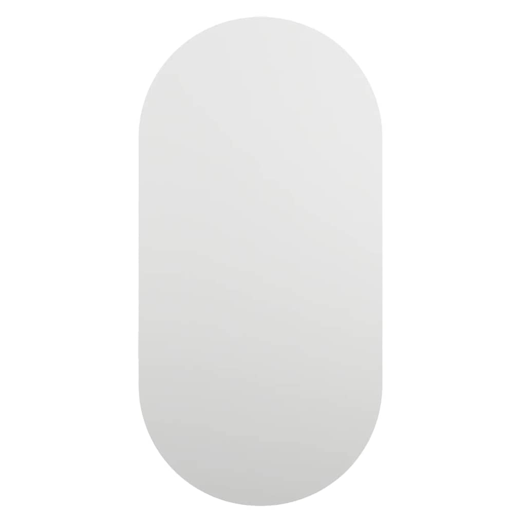 vidaXL Lustro z lampami LED, 40x20 cm, szklane, owalne