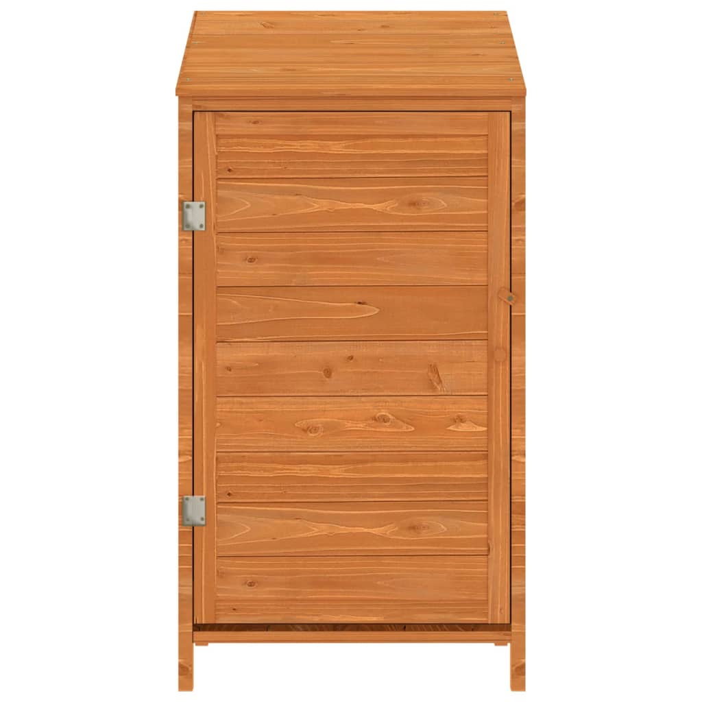 vidaXL Szopa ogrodowa, brązowa, 55x52x112 cm, lite drewno jodłowe