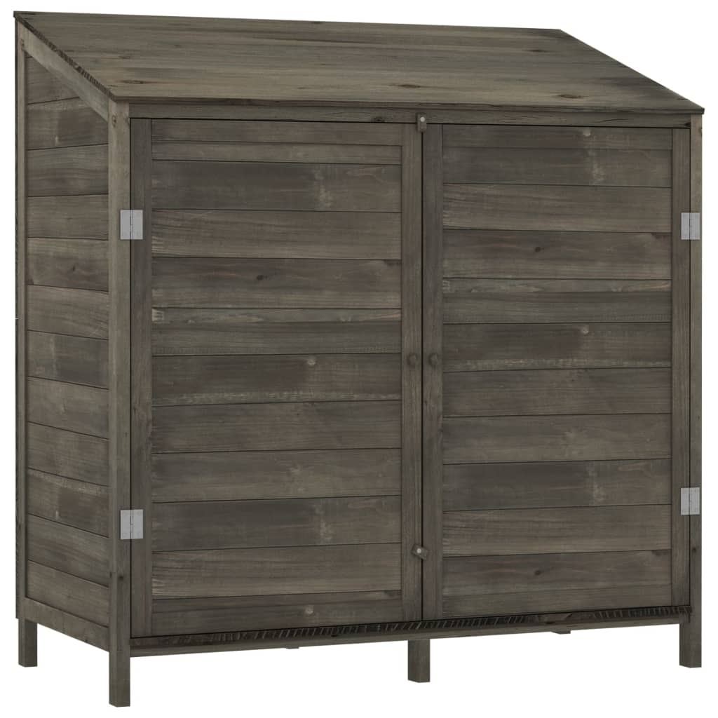 vidaXL Szopa ogrodowa, antracytowa, 102x52x112 cm, lite drewno jodłowe