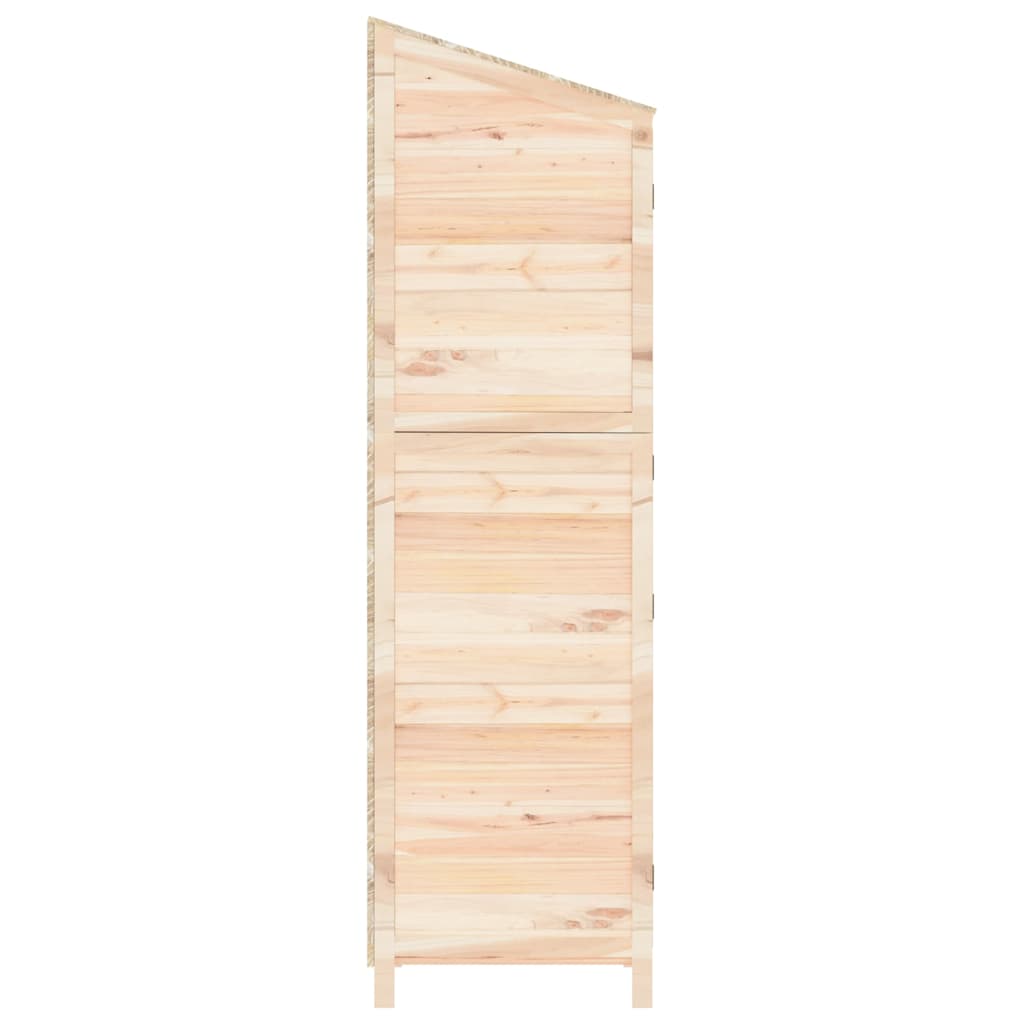 vidaXL Szopa ogrodowa, 55x52x174,5 cm, lite drewno jodłowe