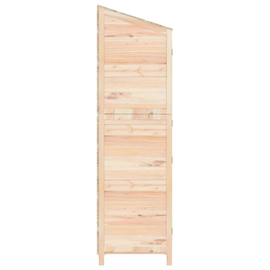 vidaXL Szopa ogrodowa, 102x52x174,5 cm, lite drewno jodłowe