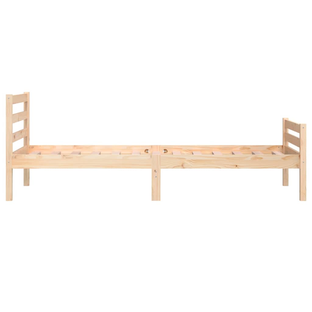 vidaXL Rama łóżka, lite drewno, 100 x 200 cm