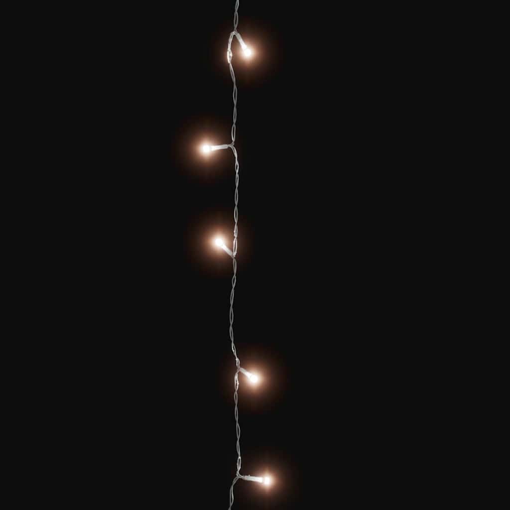 vidaXL Sznur lampek LED, 150 diod w kolorze ciepłej bieli, 15 m, PVC