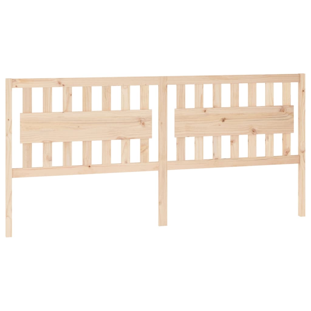 vidaXL Wezgłowie łóżka, 205,5x4x100 cm, lite drewno sosnowe