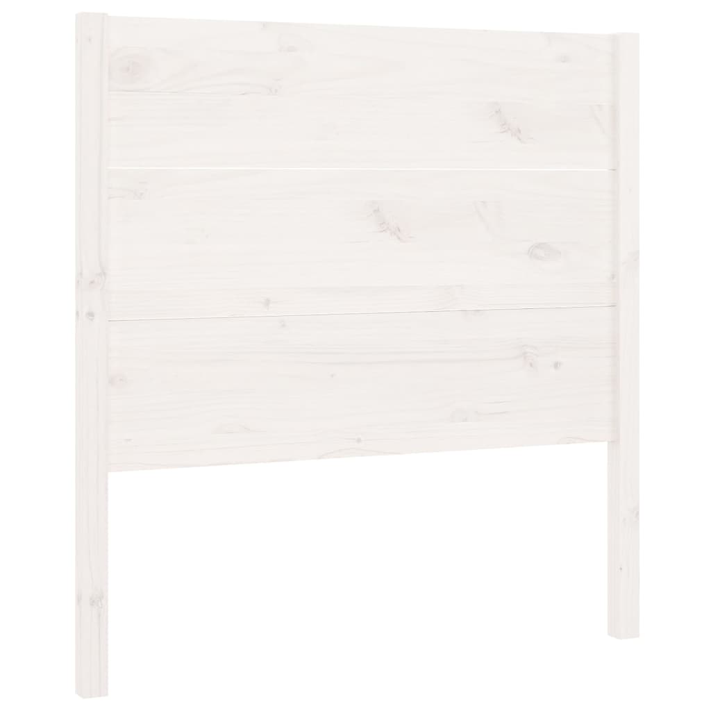 vidaXL Wezgłowie łóżka, białe, 106x4x100 cm, lite drewno sosnowe
