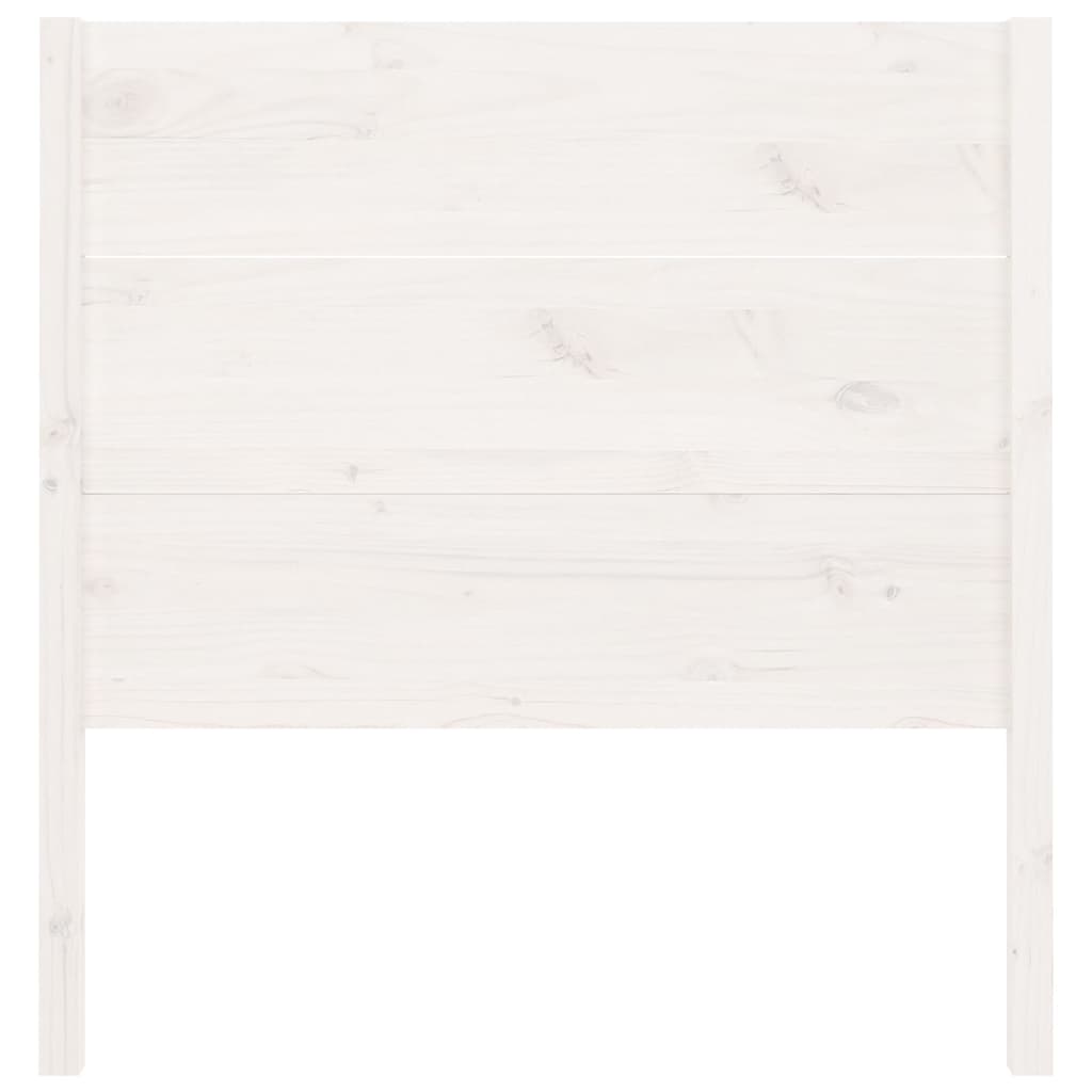 vidaXL Wezgłowie łóżka, białe, 106x4x100 cm, lite drewno sosnowe