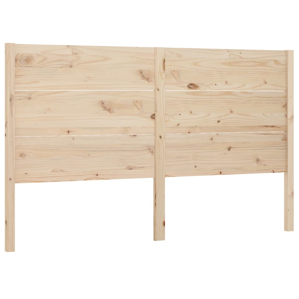 vidaXL Wezgłowie łóżka, 141x4x100 cm, lite drewno sosnowe