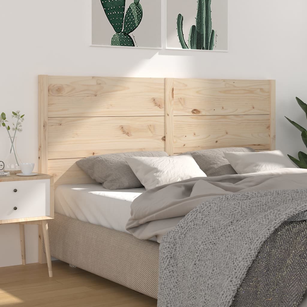 vidaXL Wezgłowie łóżka, 206x4x100 cm, lite drewno sosnowe
