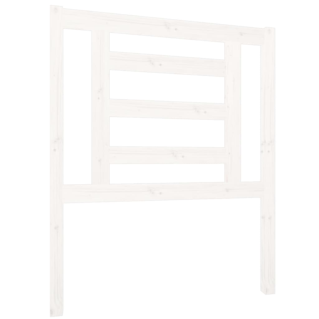 vidaXL Wezgłowie łóżka, białe, 81x4x100 cm, lite drewno sosnowe