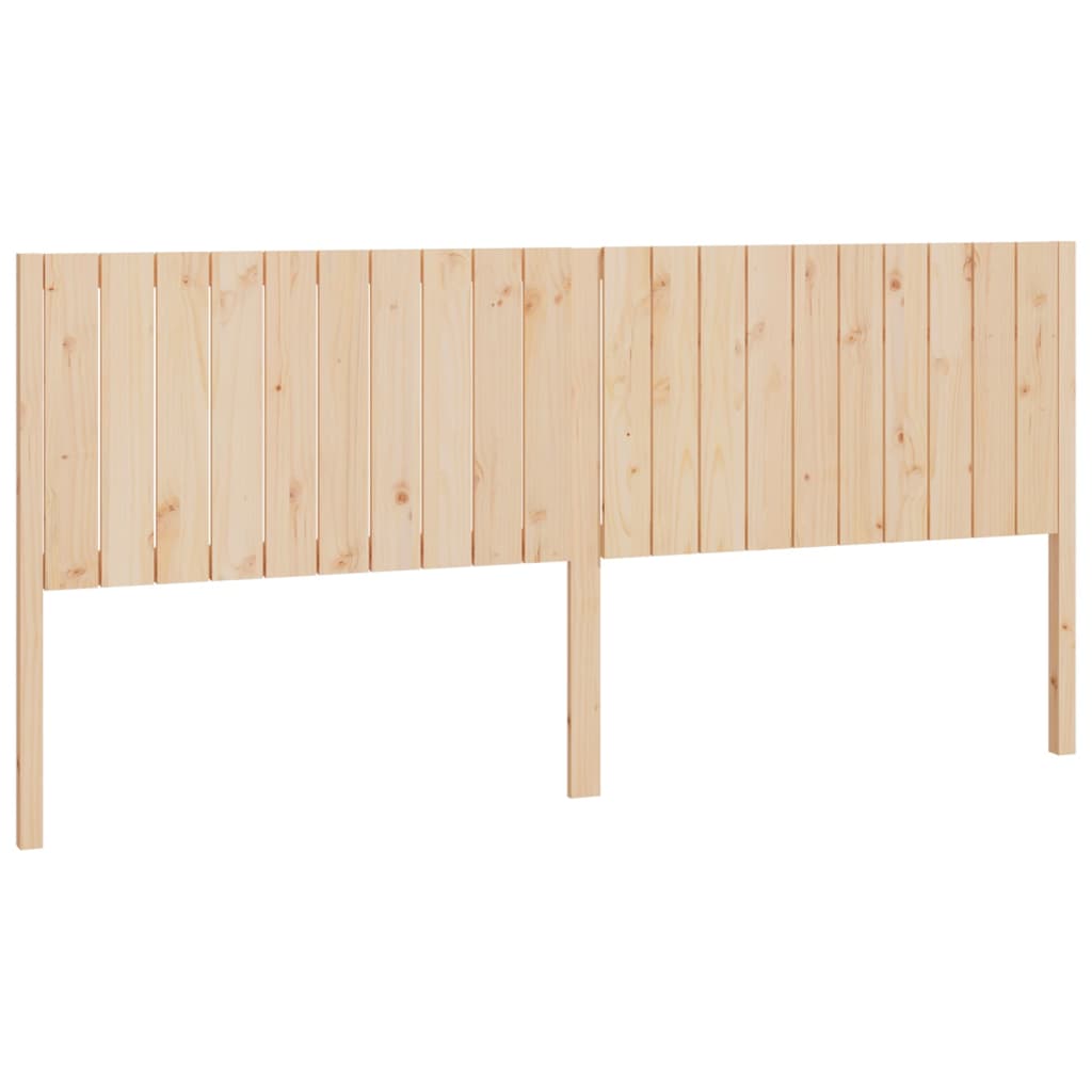 vidaXL Wezgłowie łóżka, 205,5x4x100 cm, lite drewno sosnowe