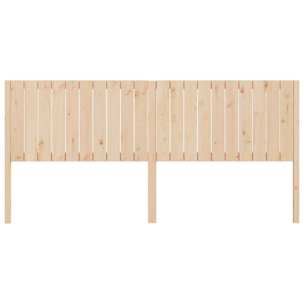 vidaXL Wezgłowie łóżka, 205,5x4x100 cm, lite drewno sosnowe