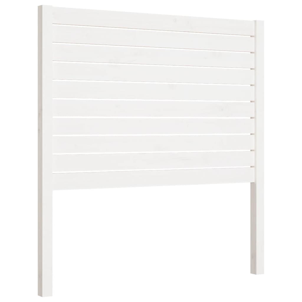 vidaXL Wezgłowie łóżka, białe, 81x4x100 cm, lite drewno sosnowe