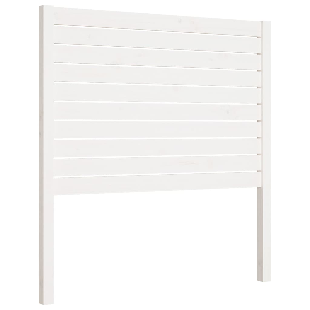 vidaXL Wezgłowie łóżka, białe, 96x4x100 cm, lite drewno sosnowe