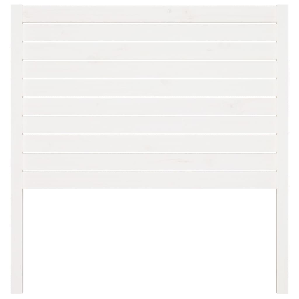 vidaXL Wezgłowie łóżka, białe, 96x4x100 cm, lite drewno sosnowe