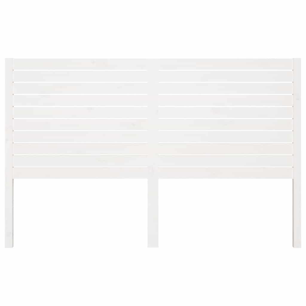 vidaXL Wezgłowie łóżka, białe, 166x4x100 cm, lite drewno sosnowe