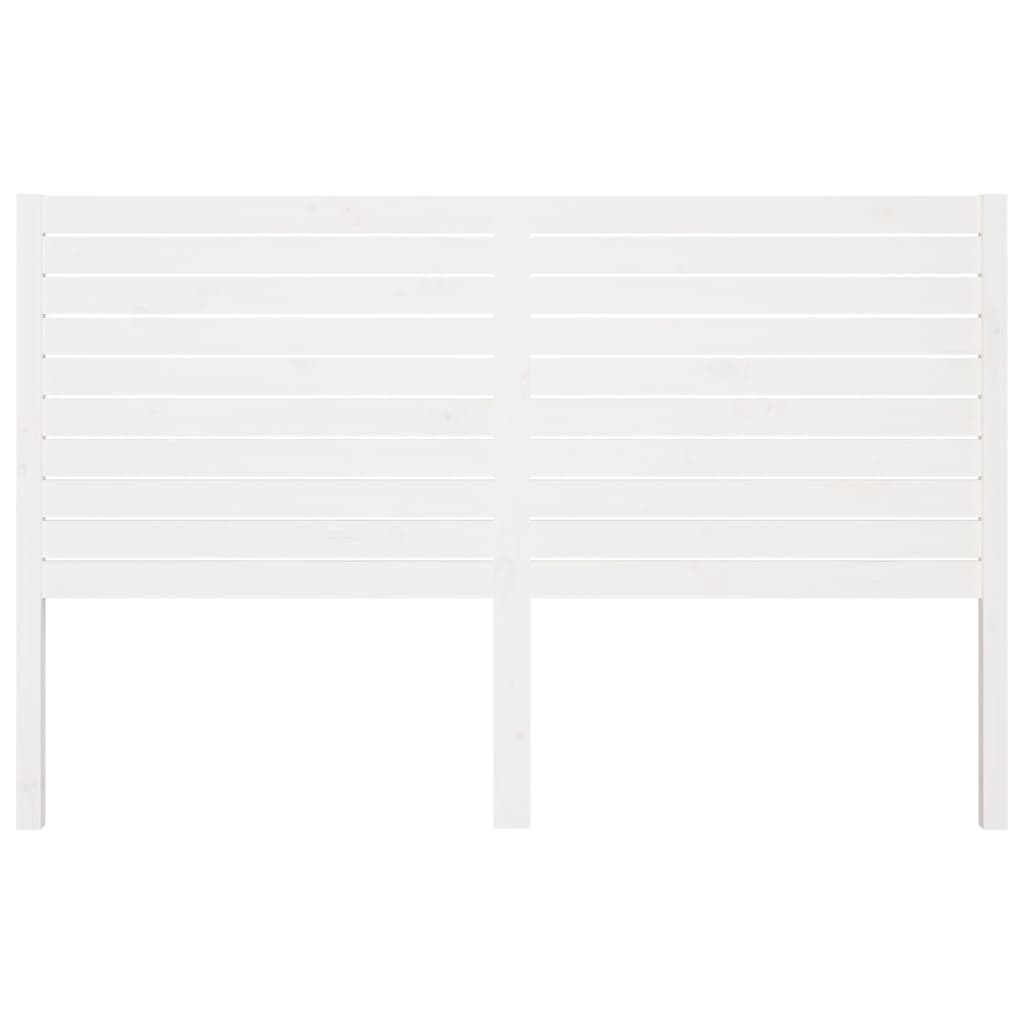 vidaXL Wezgłowie łóżka, białe, 186x4x100 cm, lite drewno sosnowe