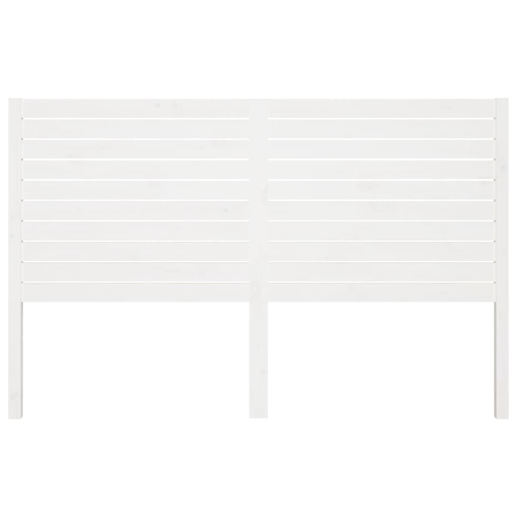 vidaXL Wezgłowie łóżka, białe, 206x4x100 cm, lite drewno sosnowe