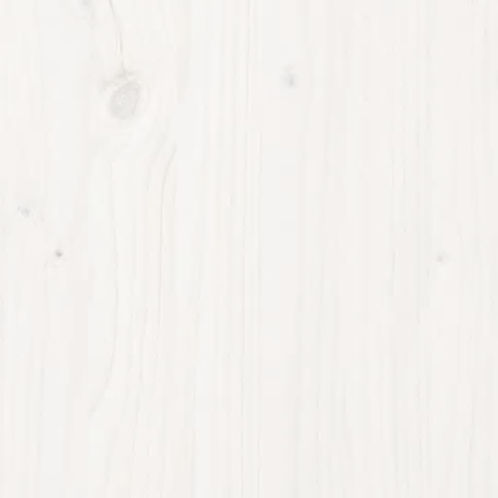 vidaXL Wezgłowie łóżka, białe, 184x3x81 cm, lite drewno sosnowe