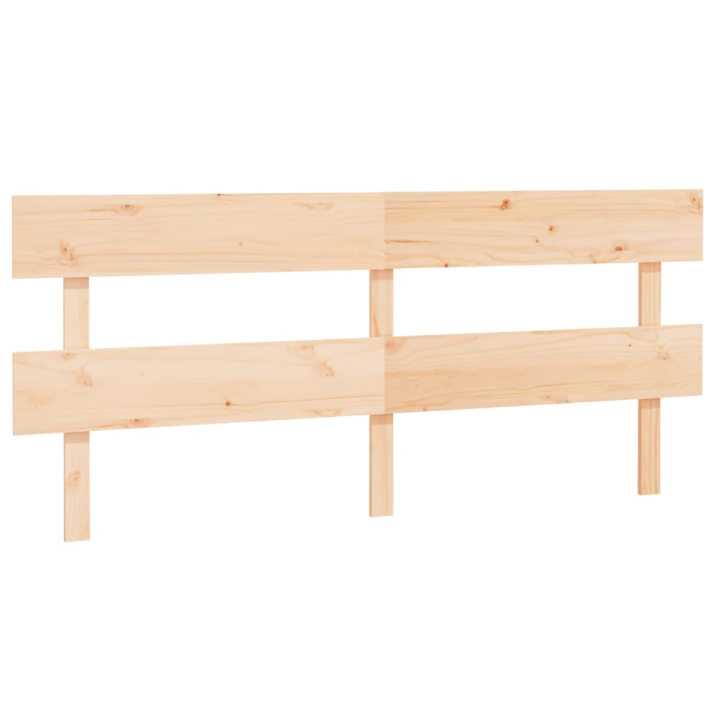 vidaXL Wezgłowie łóżka, 204x3x81 cm, lite drewno sosnowe