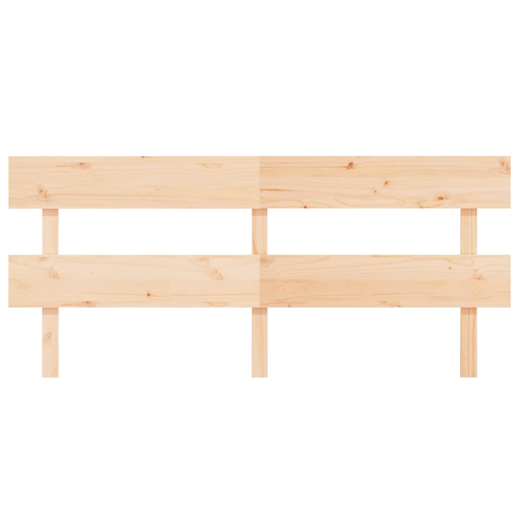 vidaXL Wezgłowie łóżka, 204x3x81 cm, lite drewno sosnowe