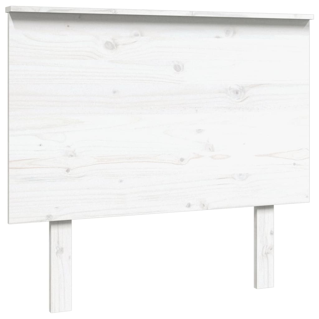 vidaXL Wezgłowie łóżka, białe, 94x6x82,5 cm, lite drewno sosnowe