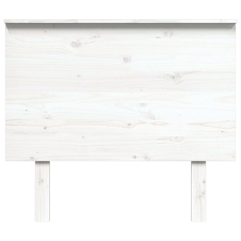 vidaXL Wezgłowie łóżka, białe, 94x6x82,5 cm, lite drewno sosnowe