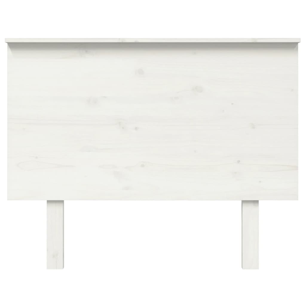 vidaXL Wezgłowie łóżka, białe, 104x6x82,5 cm, lite drewno sosnowe