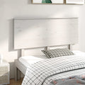 vidaXL Wezgłowie łóżka, białe, 144x6x82,5 cm, lite drewno sosnowe