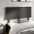 vidaXL Wezgłowie łóżka, szare, 144x6x82,5 cm, lite drewno sosnowe
