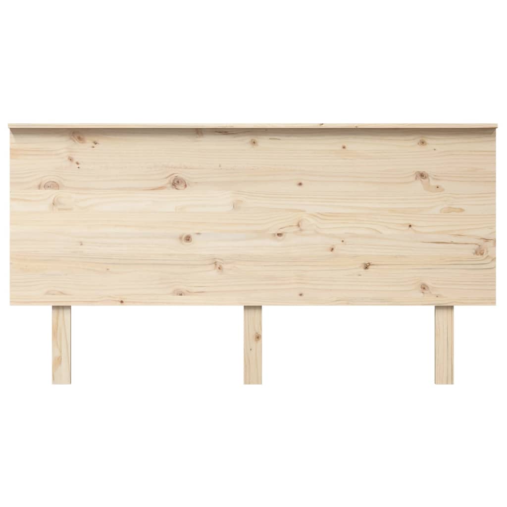 vidaXL Wezgłowie łóżka, 154x6x82,5 cm, lite drewno sosnowe