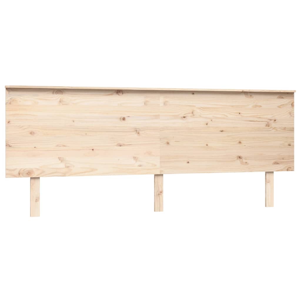 vidaXL Wezgłowie łóżka, 204x6x82,5 cm, lite drewno sosnowe