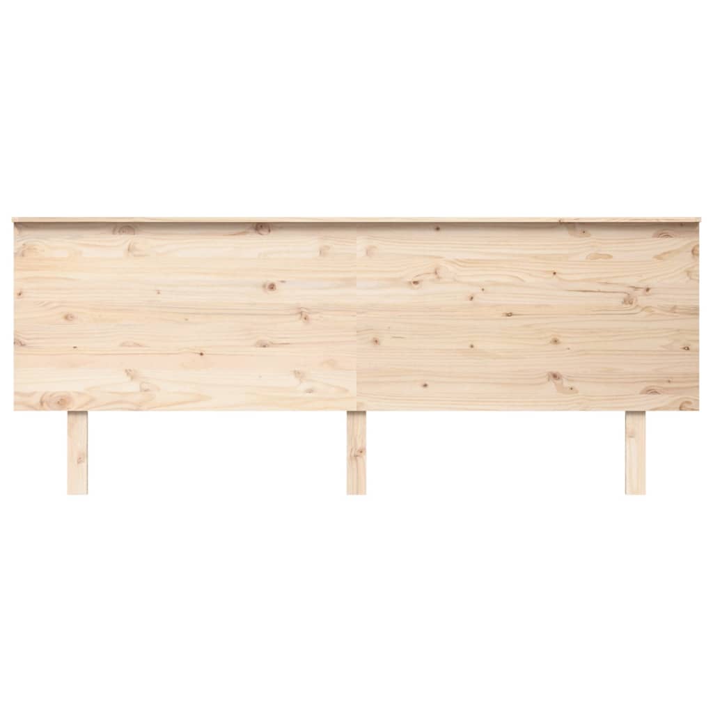 vidaXL Wezgłowie łóżka, 204x6x82,5 cm, lite drewno sosnowe