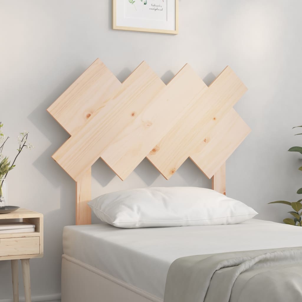 vidaXL Wezgłowie łóżka, 92x3x81 cm, lite drewno sosnowe