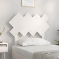 vidaXL Wezgłowie łóżka, białe, 92x3x81 cm, lite drewno sosnowe