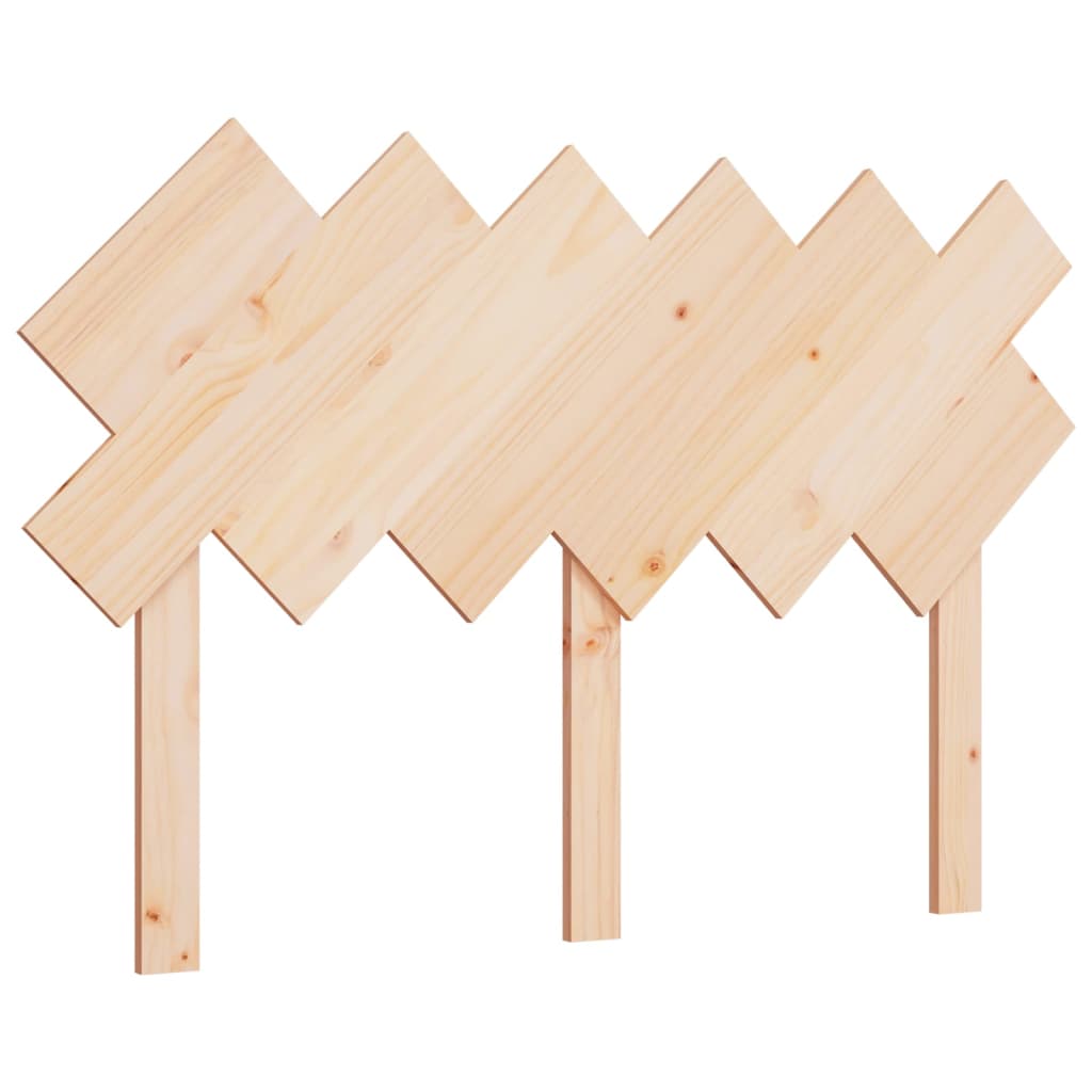 vidaXL Wezgłowie łóżka, 122,5x3x80,5 cm, lite drewno sosnowe