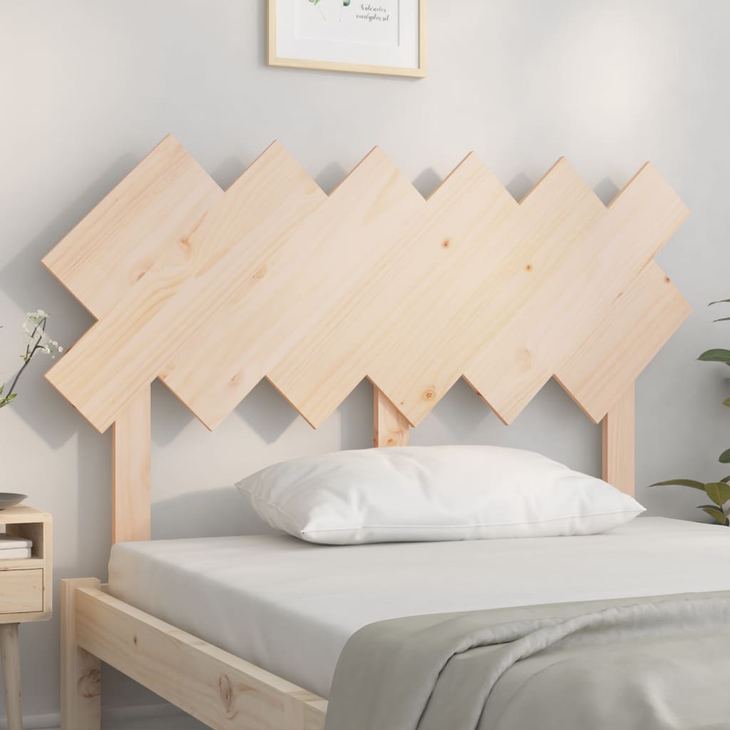 vidaXL Wezgłowie łóżka, 122,5x3x80,5 cm, lite drewno sosnowe