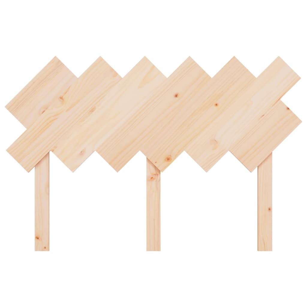 vidaXL Wezgłowie łóżka, 122,5x3x80,5 cm, lite drewno sosnowe