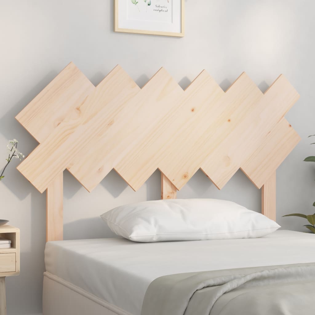 vidaXL Wezgłowie łóżka, 122,5x3x80,5 cm, lite drewno sosnowe