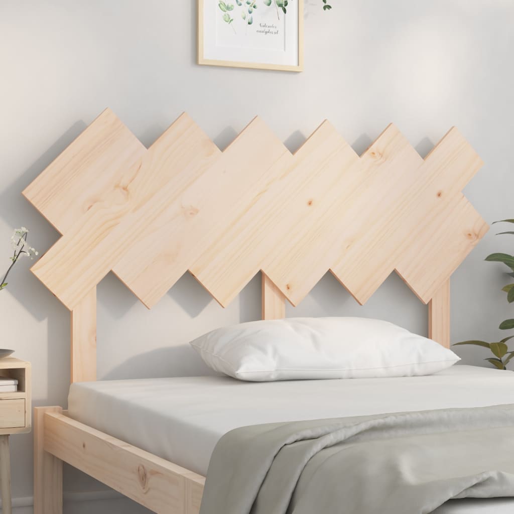 vidaXL Wezgłowie łóżka, 132x3x81 cm, lite drewno sosnowe