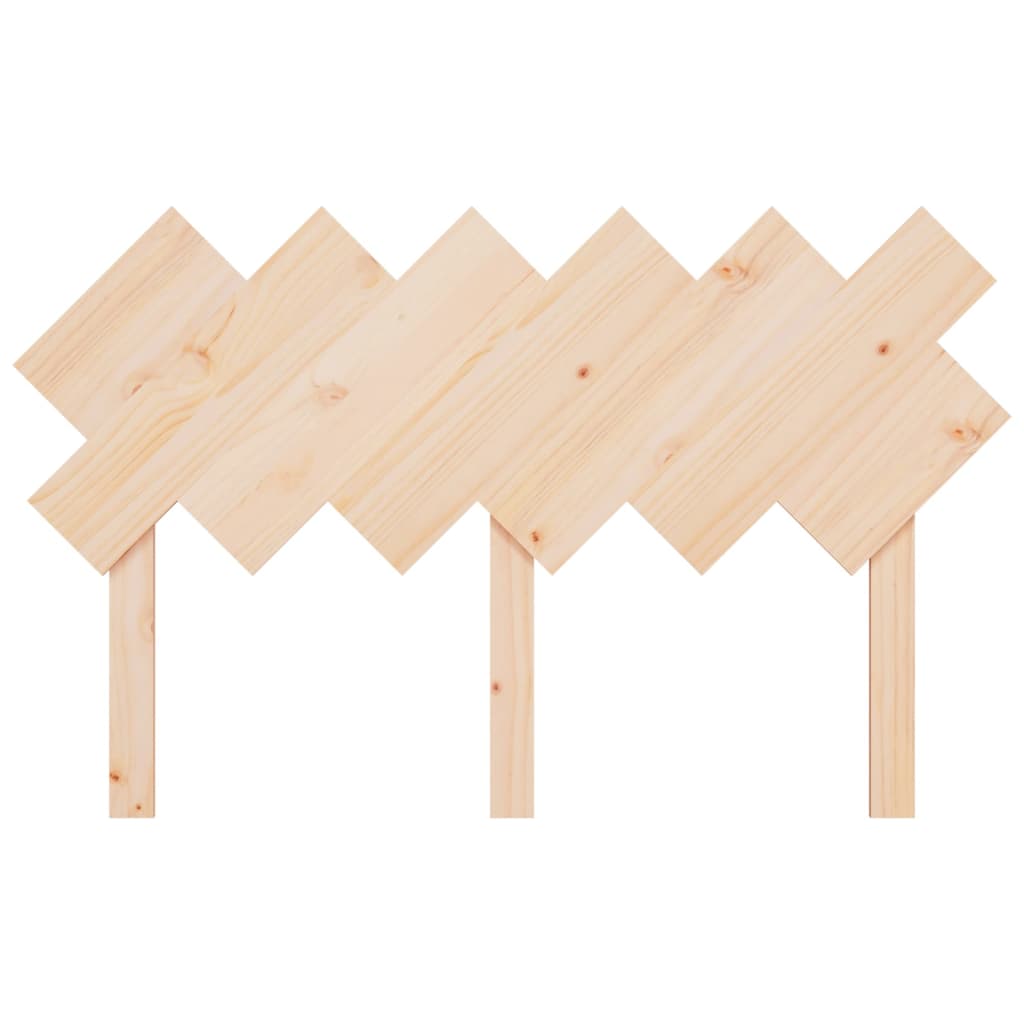 vidaXL Wezgłowie łóżka, 132x3x81 cm, lite drewno sosnowe